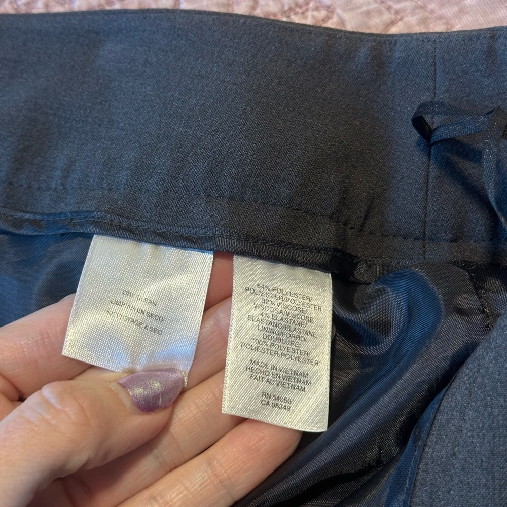 Anne Klein dark grey skirt 14P - Picture 10 of 10